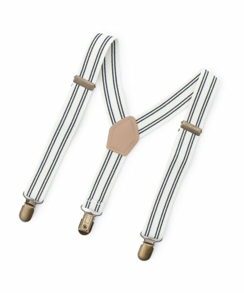 petit main / プティマイン ベルト・サスペンダー | アソートサスペンダー（アイボリー）