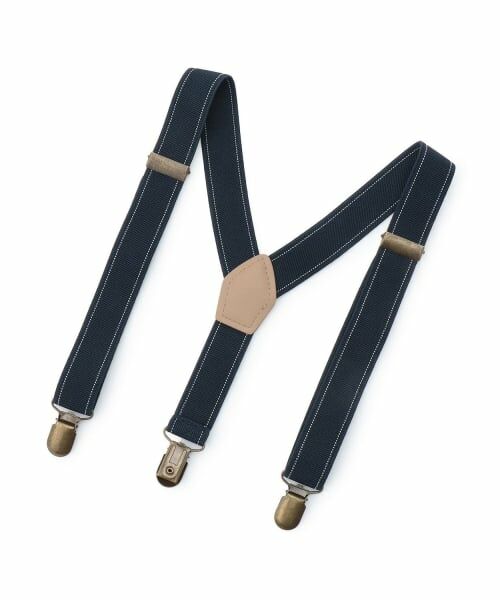 petit main / プティマイン ベルト・サスペンダー | アソートサスペンダー（紺）