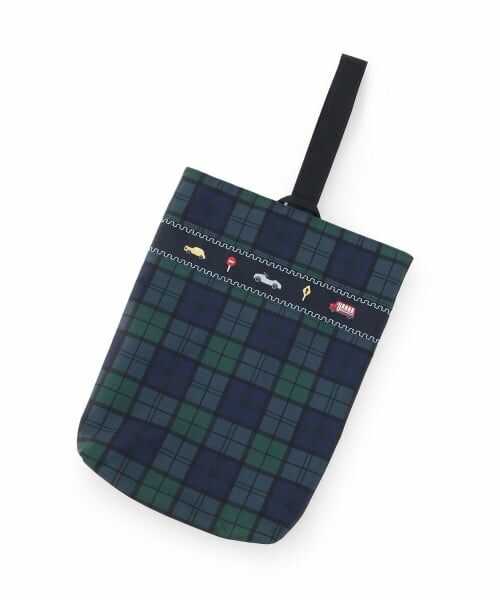 petit main / プティマイン トートバッグ | 【通園・通学グッズ】BOYS刺しゅうシューズバッグ（ブルー グリーン）