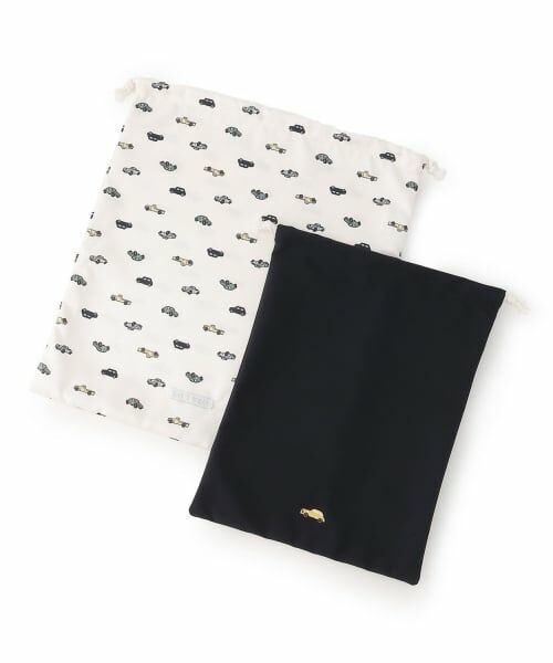 petit main / プティマイン ポーチ | BOYS巾着2Pセット（紺）