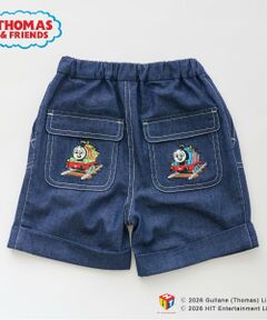 petit main / プティマイン ショート・ハーフ・半端丈パンツ | 【3月13日発売予定】【きかんしゃトーマス】布帛ハーフパンツ