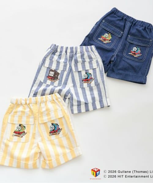 petit main / プティマイン ショート・ハーフ・半端丈パンツ | 【3月13日発売予定】【きかんしゃトーマス】布帛ハーフパンツ | 詳細18