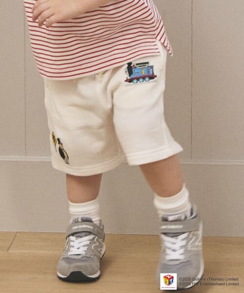 petit main / プティマイン ショート・ハーフ・半端丈パンツ | 【3月13日発売予定】【きかんしゃトーマス】ミニ裏ショートパンツ | 詳細1