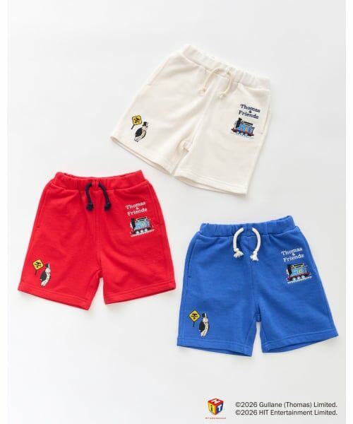 petit main / プティマイン ショート・ハーフ・半端丈パンツ | 【3月13日発売予定】【きかんしゃトーマス】ミニ裏ショートパンツ | 詳細14