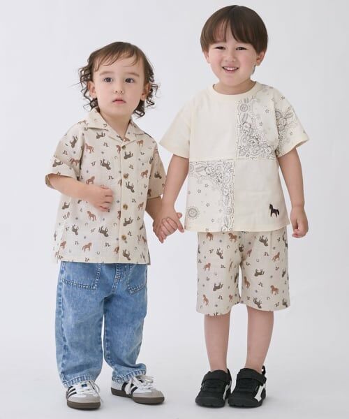 petit main / プティマイン ショート・ハーフ・半端丈パンツ | 【リンク】アソート柄ハーフパンツ | 詳細6