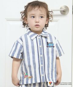 petit main / プティマイン シャツ・ブラウス | 【3月13日発売予定】【きかんしゃトーマス】布帛半袖シャツ