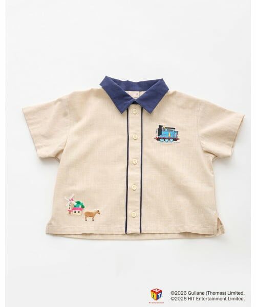 petit main / プティマイン シャツ・ブラウス | 【3月13日発売予定】【きかんしゃトーマス】布帛半袖シャツ | 詳細10
