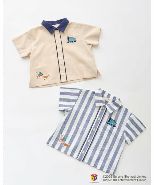 petit main / プティマイン シャツ・ブラウス | 【3月13日発売予定】【きかんしゃトーマス】布帛半袖シャツ | 詳細16