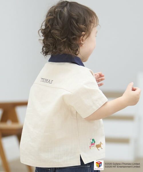 petit main / プティマイン シャツ・ブラウス | 【3月13日発売予定】【きかんしゃトーマス】布帛半袖シャツ | 詳細2