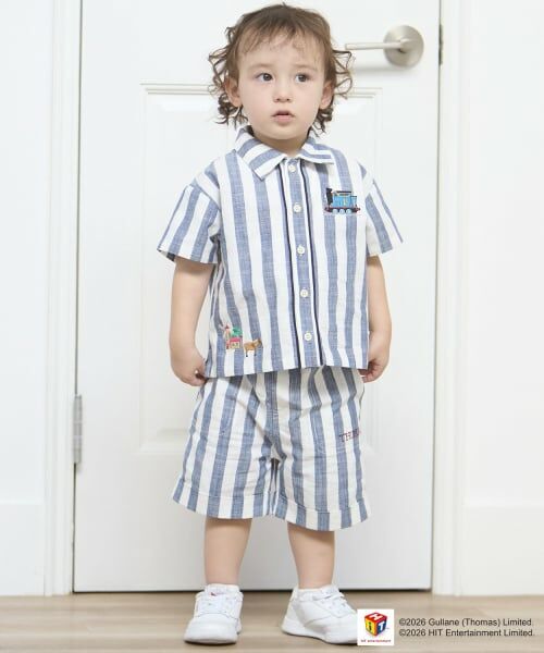 petit main / プティマイン シャツ・ブラウス | 【3月13日発売予定】【きかんしゃトーマス】布帛半袖シャツ | 詳細7