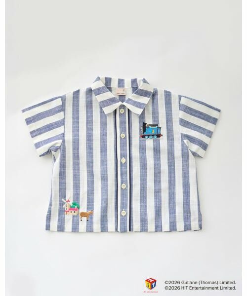 petit main / プティマイン シャツ・ブラウス | 【3月13日発売予定】【きかんしゃトーマス】布帛半袖シャツ | 詳細8