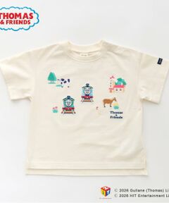 petit main / プティマイン Tシャツ | 【3月13日発売予定】【きかんしゃトーマス】刺しゅう半袖Tシャツ