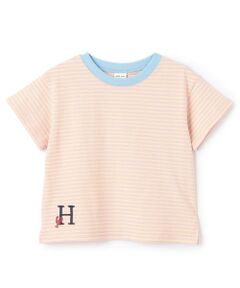 petit main / プティマイン Tシャツ | 【防汚】カラーボーダー半袖Tシャツ
