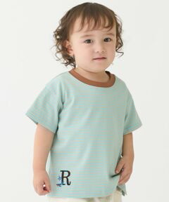 petit main / プティマイン Tシャツ | 【防汚】カラーボーダー半袖Tシャツ