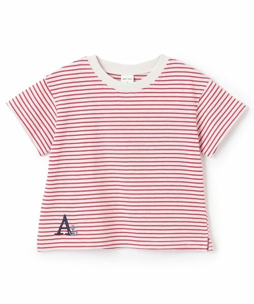 petit main / プティマイン Tシャツ | 【防汚】カラーボーダー半袖Tシャツ | 詳細11