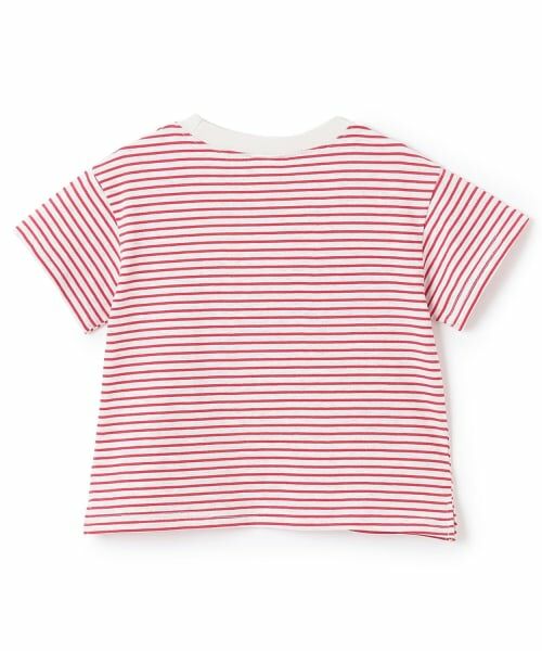 petit main / プティマイン Tシャツ | 【防汚】カラーボーダー半袖Tシャツ | 詳細12