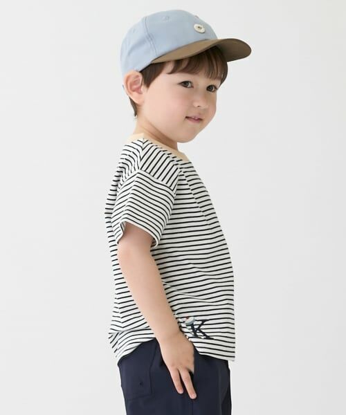 petit main / プティマイン Tシャツ | 【防汚】カラーボーダー半袖Tシャツ | 詳細7