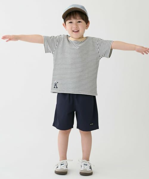 petit main / プティマイン Tシャツ | 【防汚】カラーボーダー半袖Tシャツ | 詳細8