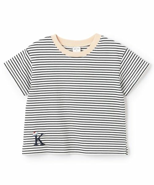 petit main / プティマイン Tシャツ | 【防汚】カラーボーダー半袖Tシャツ | 詳細9