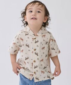 petit main / プティマイン シャツ・ブラウス | 【リンク】アソート柄開衿半袖シャツ