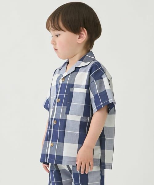 petit main / プティマイン シャツ・ブラウス | 【リンク】アソート柄開衿半袖シャツ | 詳細1