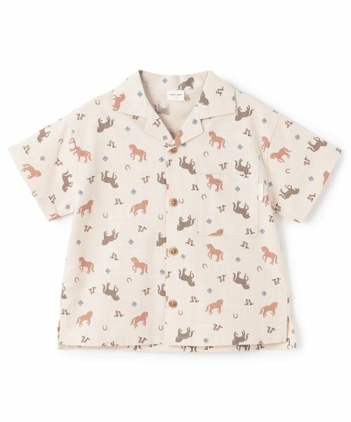 petit main / プティマイン シャツ・ブラウス | 【リンク】アソート柄開衿半袖シャツ | 詳細13