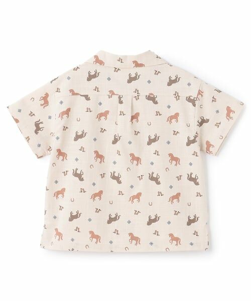 petit main / プティマイン シャツ・ブラウス | 【リンク】アソート柄開衿半袖シャツ | 詳細14