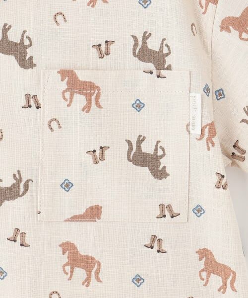 petit main / プティマイン シャツ・ブラウス | 【リンク】アソート柄開衿半袖シャツ | 詳細16