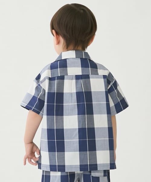 petit main / プティマイン シャツ・ブラウス | 【リンク】アソート柄開衿半袖シャツ | 詳細2