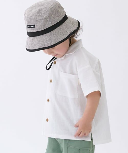 petit main / プティマイン シャツ・ブラウス | 【リンク】アソート柄開衿半袖シャツ | 詳細6