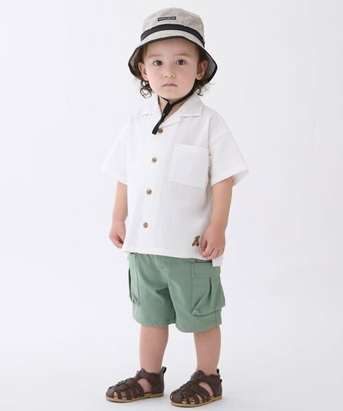 petit main / プティマイン シャツ・ブラウス | 【リンク】アソート柄開衿半袖シャツ | 詳細8