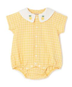 petit main / プティマイン ロンパース | フルーツ衿ロンパース