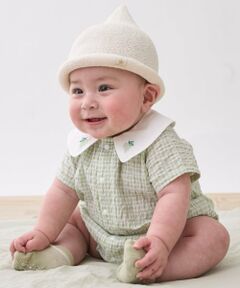 petit main / プティマイン ロンパース | フルーツ衿ロンパース