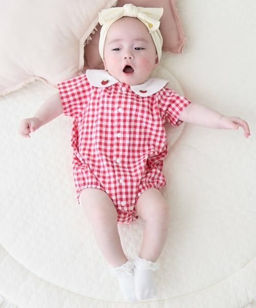 petit main / プティマイン ロンパース | フルーツ衿ロンパース | 詳細1