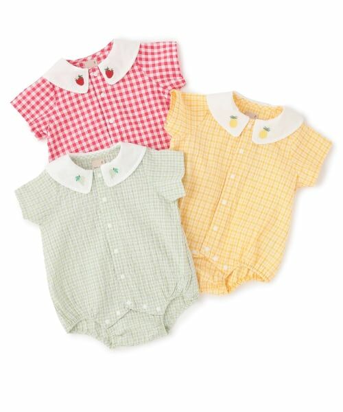 petit main / プティマイン ロンパース | フルーツ衿ロンパース | 詳細14