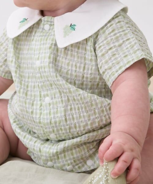 petit main / プティマイン ロンパース | フルーツ衿ロンパース | 詳細3