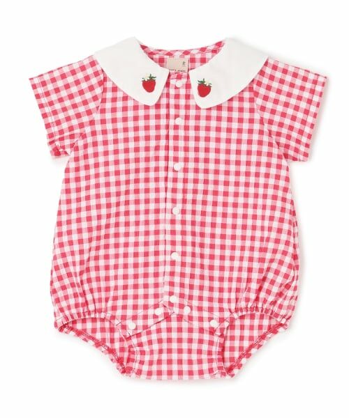 petit main / プティマイン ロンパース | フルーツ衿ロンパース | 詳細4