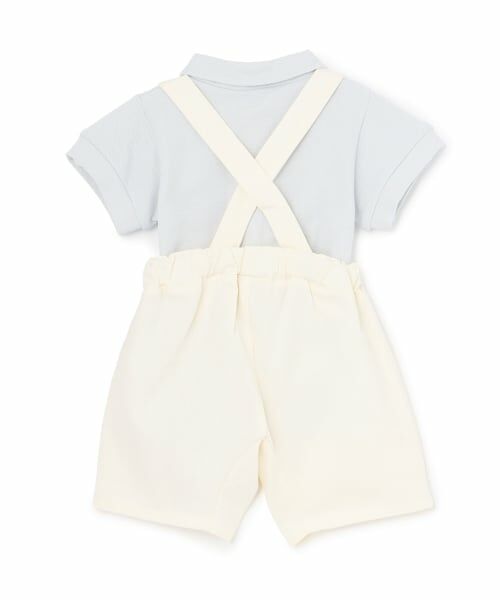 petit main / プティマイン ベビー・キッズウエア | ポロシャツ＋サスつきパンツセット | 詳細3