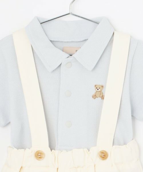 petit main / プティマイン ベビー・キッズウエア | ポロシャツ＋サスつきパンツセット | 詳細5
