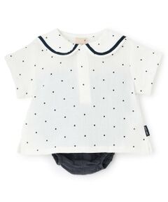 petit main / プティマイン ベビー・キッズウエア | ガーゼセーラーセットアップ