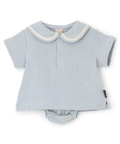 petit main / プティマイン ベビー・キッズウエア | ガーゼセーラーセットアップ