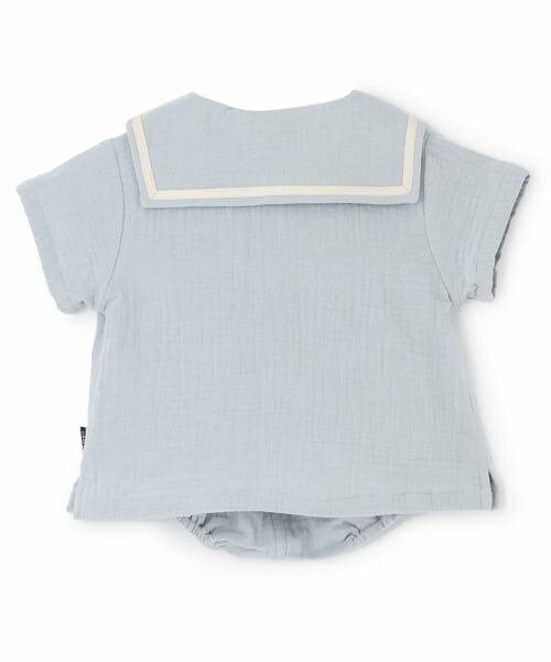 petit main / プティマイン ベビー・キッズウエア | ガーゼセーラーセットアップ | 詳細1