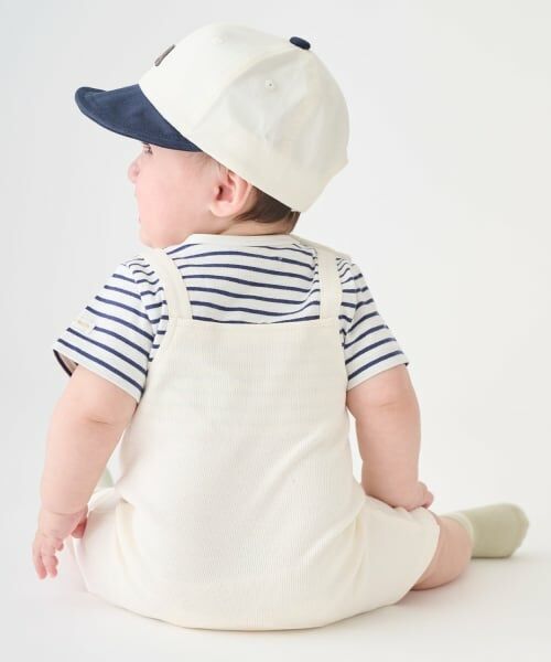 petit main / プティマイン ロンパース | くま耳サロペットカバーオール | 詳細1