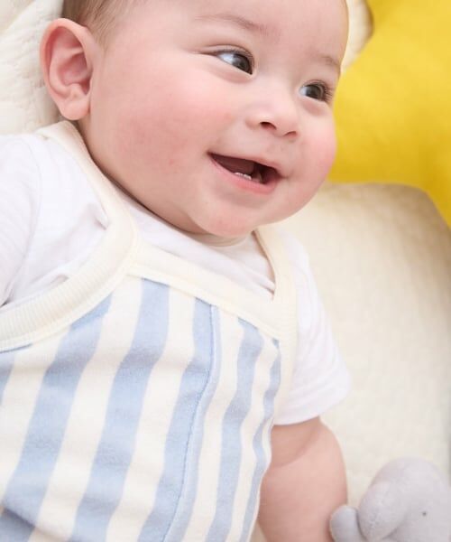 petit main / プティマイン ベビー・キッズウエア | パイルサロペットセット | 詳細2