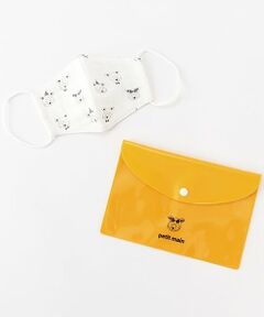 petit main / プティマイン 服飾雑貨 | 抗菌防臭 ケースつき総柄マスク