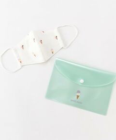 petit main / プティマイン 服飾雑貨 | 抗菌防臭 ケースつき総柄マスク