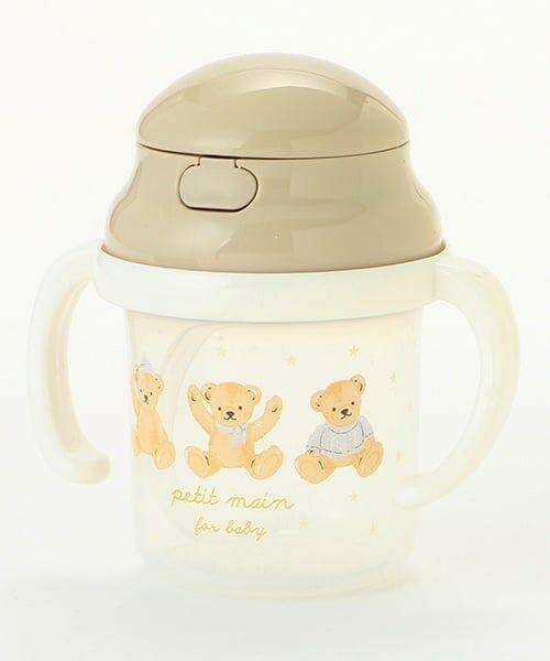 petit main / プティマイン ベビー・キッズグッズ | ストローマグ（アイボリー）