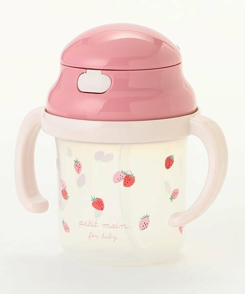 petit main / プティマイン ベビー・キッズグッズ | ストローマグ（ライト ピンク）