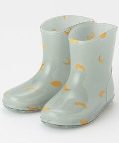 総柄レインブーツ