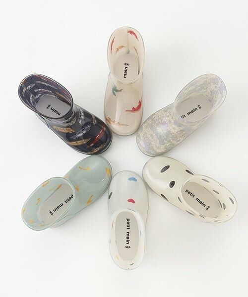 petit main / プティマイン レインシューズ | 総柄レインブーツ | 詳細12